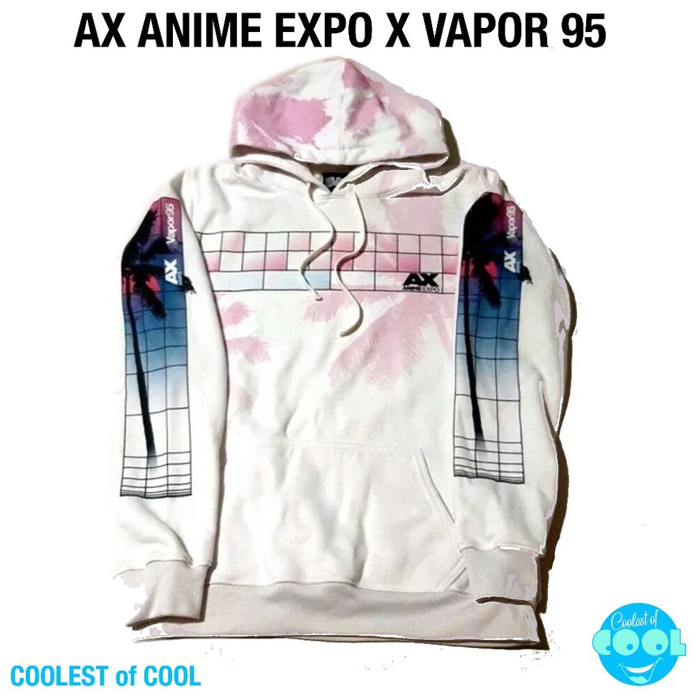 AX Anime Expo x Vapor 95 Los Angeles 2022 exclusive graphic Hoodie size Medium